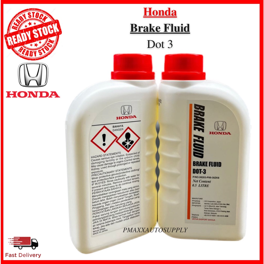 Genuine Honda Dot3 Dot 3 III 500ml Brake Fluid Oil Minyak Brek