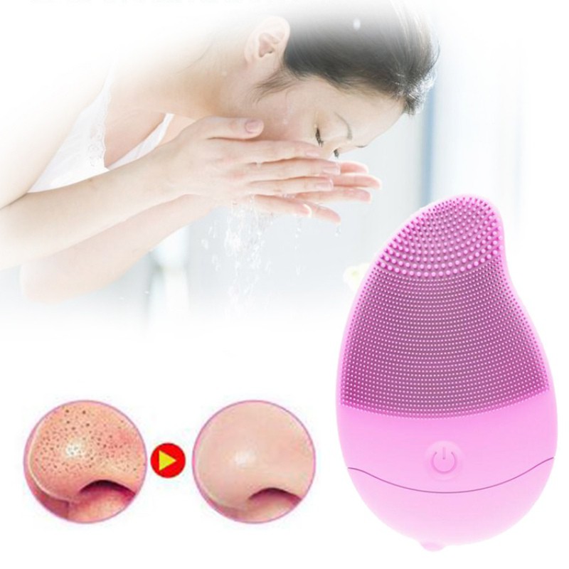Cleansing Instrument Silicone Electric Face Washer Gel Massager Facial