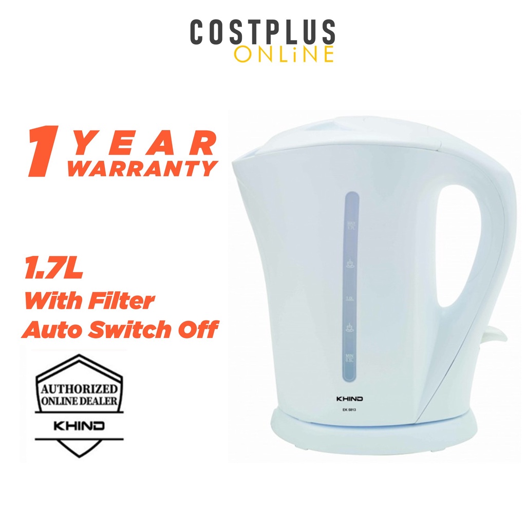 Khind Cordless Jug Kettle 1.7L EK5813 EK5813A Shopee Malaysia