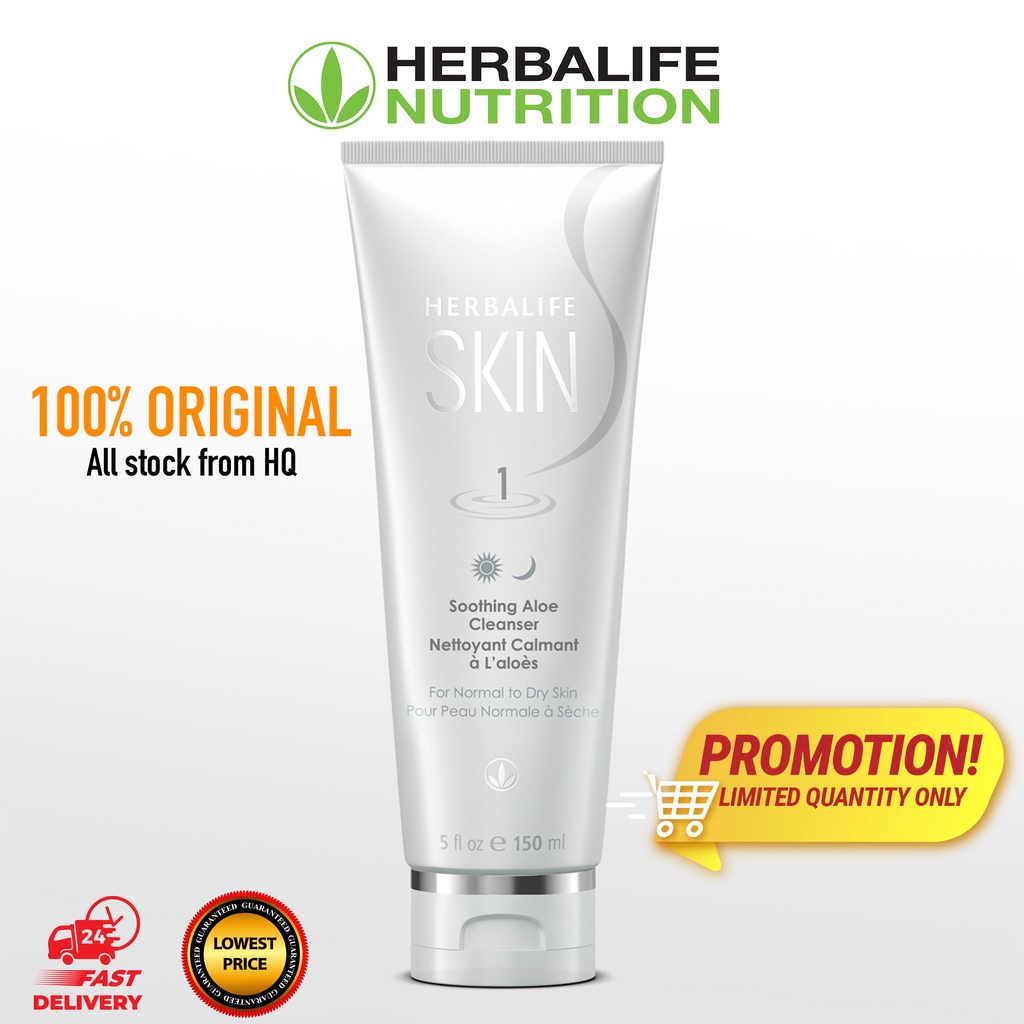 Guarantee 100 Original Herbalife Soothing Aloe Cleanser (Normal to Dry