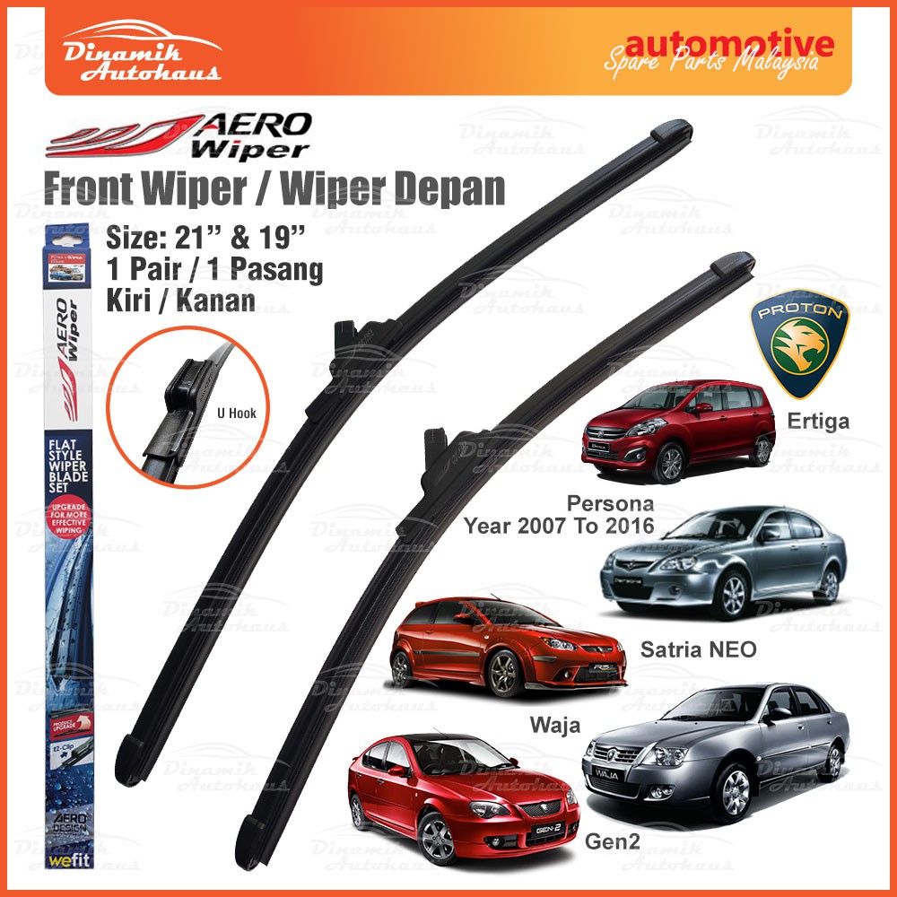 Saiz Wiper Satria Neo Saiz Ukuran