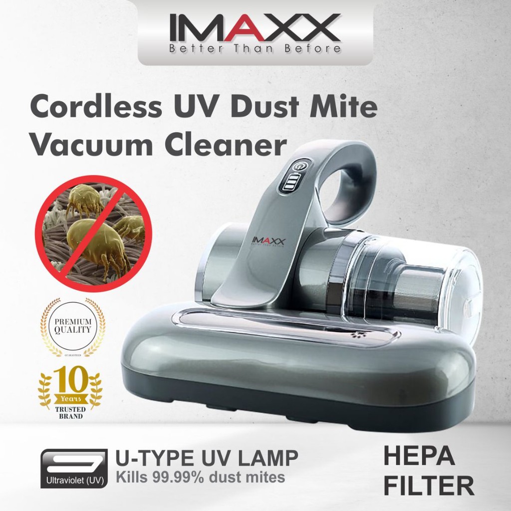 IMAXX Cordless Mattress UV Vacuum Cleaner UV101 Mite Killer(SIRIM APPROVED) 1 Year Warranty