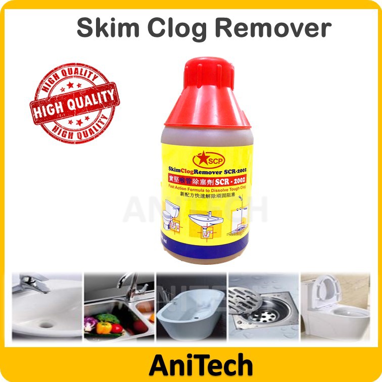 500 ml Clog Remover Strong Drain Pipe Basin Cleaner Clogged Drainage Remover Liquid 0.5L SCP