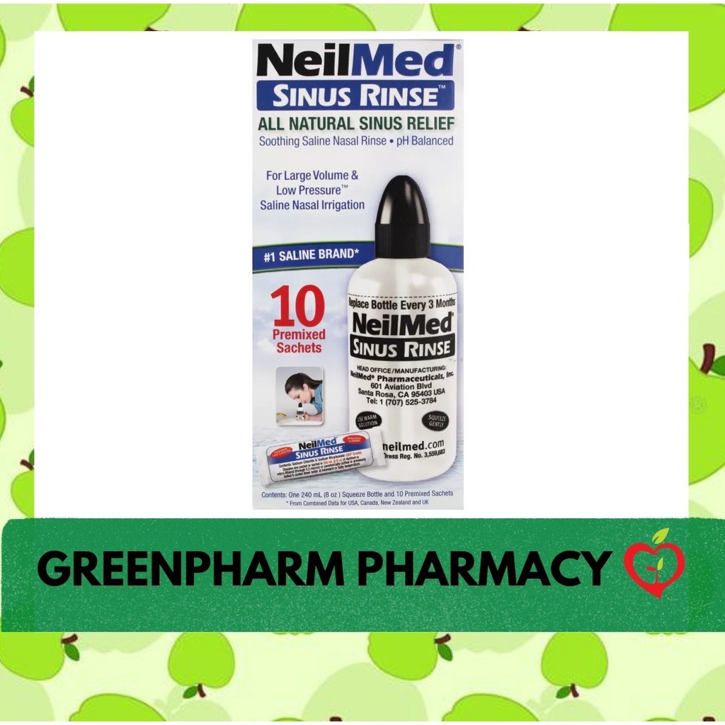 NeilMed Sinus Rinse Starter Kit With 10 Premixed Sachets (EXP 06/2026