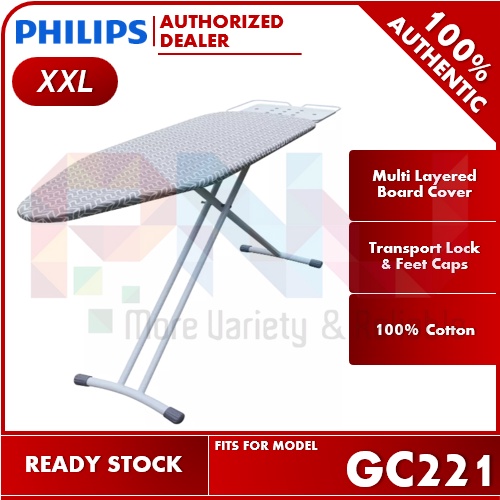 Philips XXL Size GC221 Iron Board / Ironing Board GC221/88 for GC9660