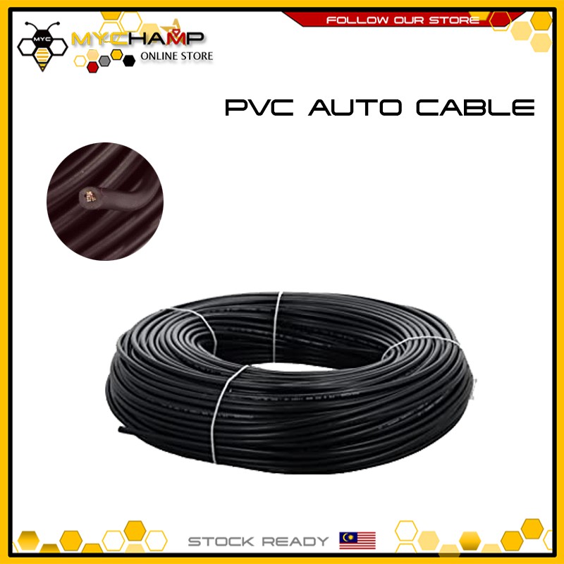 CAR AUTOMOTIVE WIRE AUTO CABLE BLACK 14/0.26 30M Shopee Malaysia