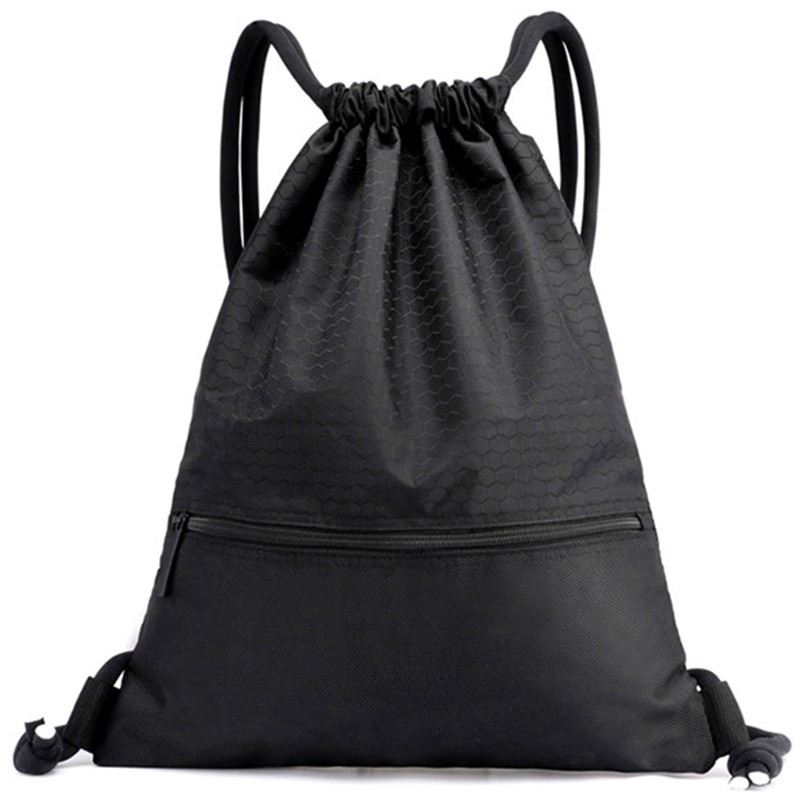Outdoor Women Men Nylon Black Ultralight Backpack Football Basketball