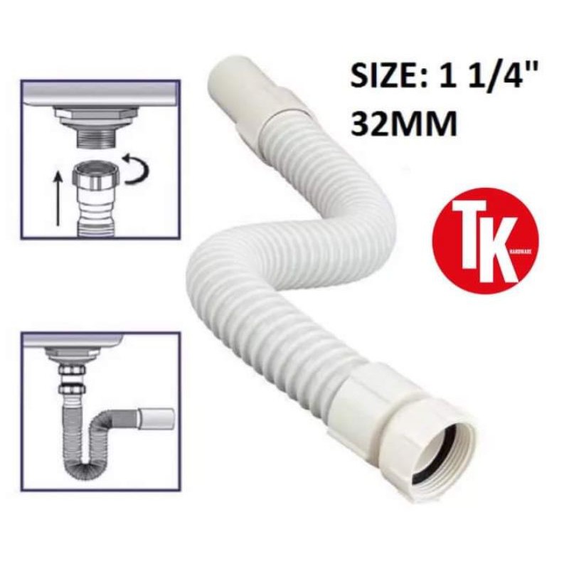 PVC Flexible Bottle Trap For Basin and Sink /Flexible Waste PVC Pipe