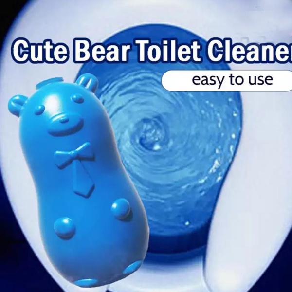 Toilet Flush Cleaner Blue Grizzly Bear Toilet Bowl Flush Aromatic