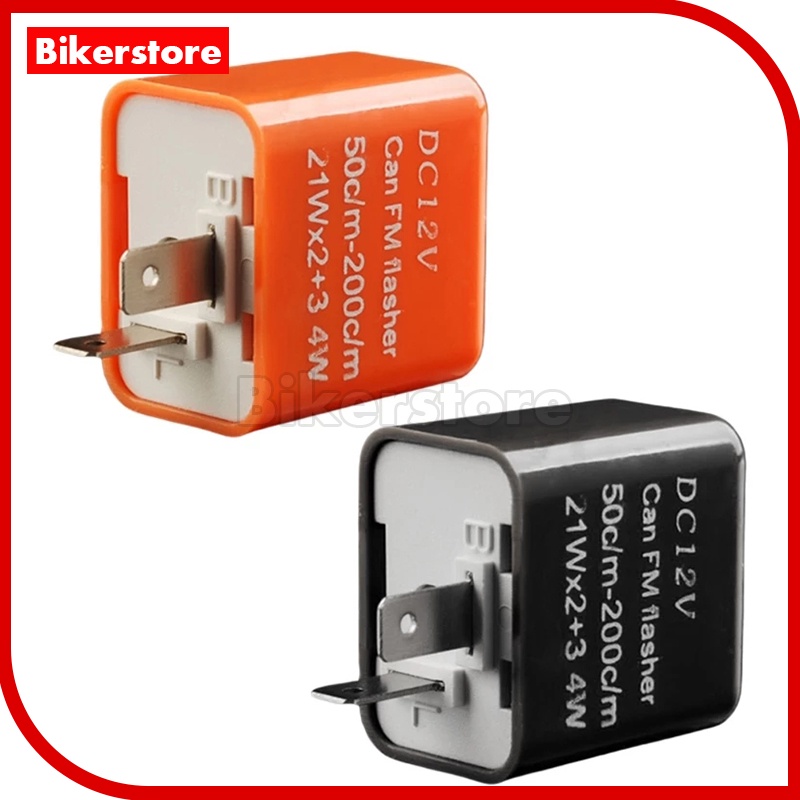 Bikerstore Signal Flasher Motorcycle Adjustable LED Blinker Relay Hazard signal Flasher Relay