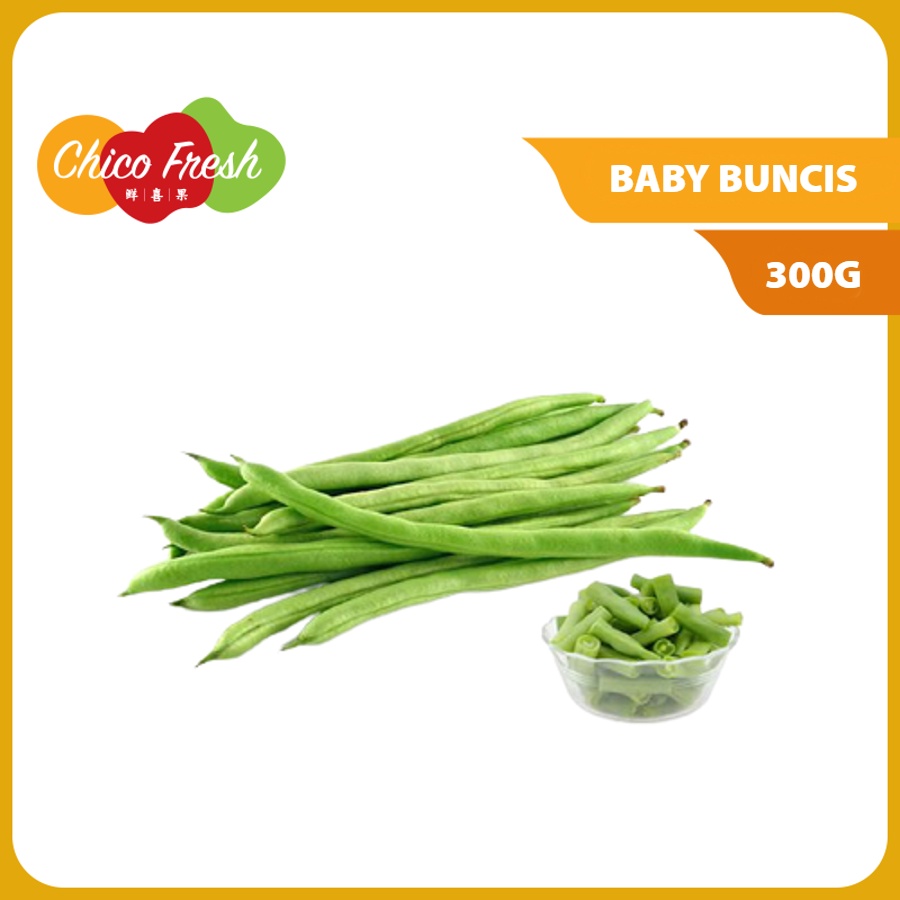 Chico Fresh 300G Bukit Tinggi Baby French Beans Fresh Vegetable Farm