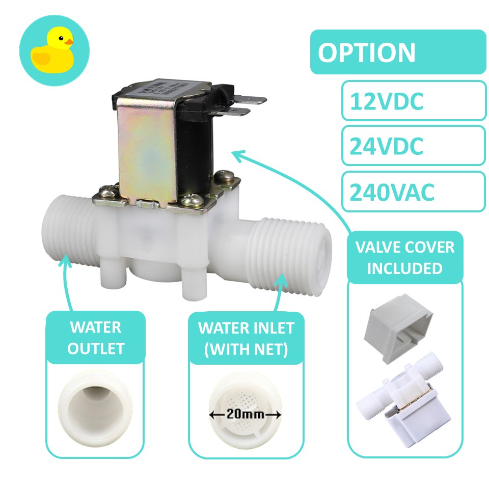 12V 24V 240V 1/2 Inch Solenoid Electric Valve For Water And Air With