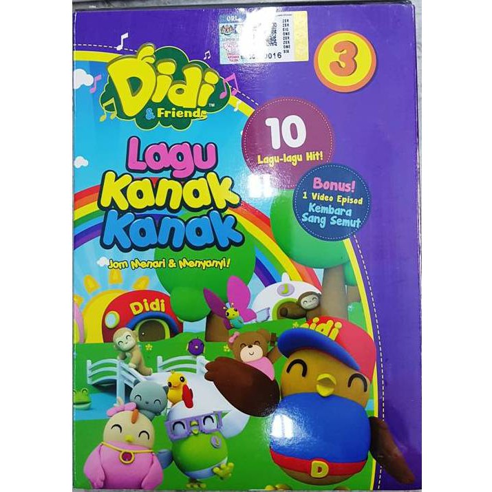 NEW DVD Didi &amp; Friends Lagu Kanak Kanak Volume 3 (10 Lagu + Bonus) | Shopee  Malaysia