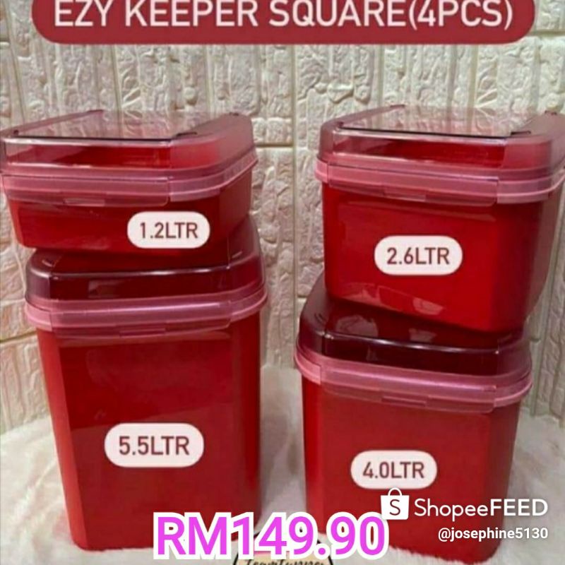 Ezy Keeper Tupperware full set Shopee Malaysia