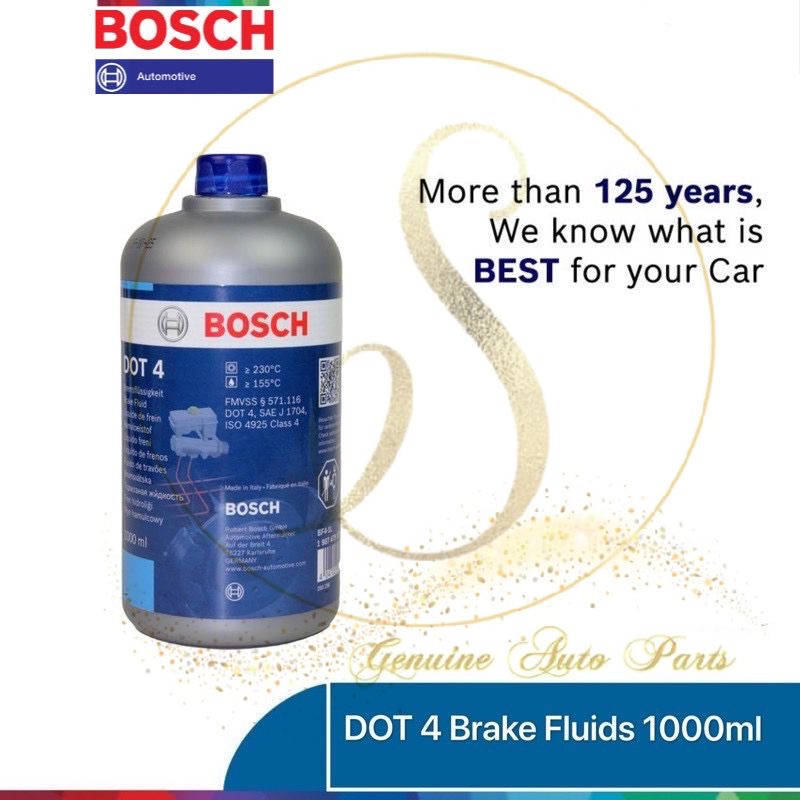 ( 100 ORIGINAL ) BOSCH Brake Fluid Oil DOT 4 DOT4 1L 1987 479 107 BOS