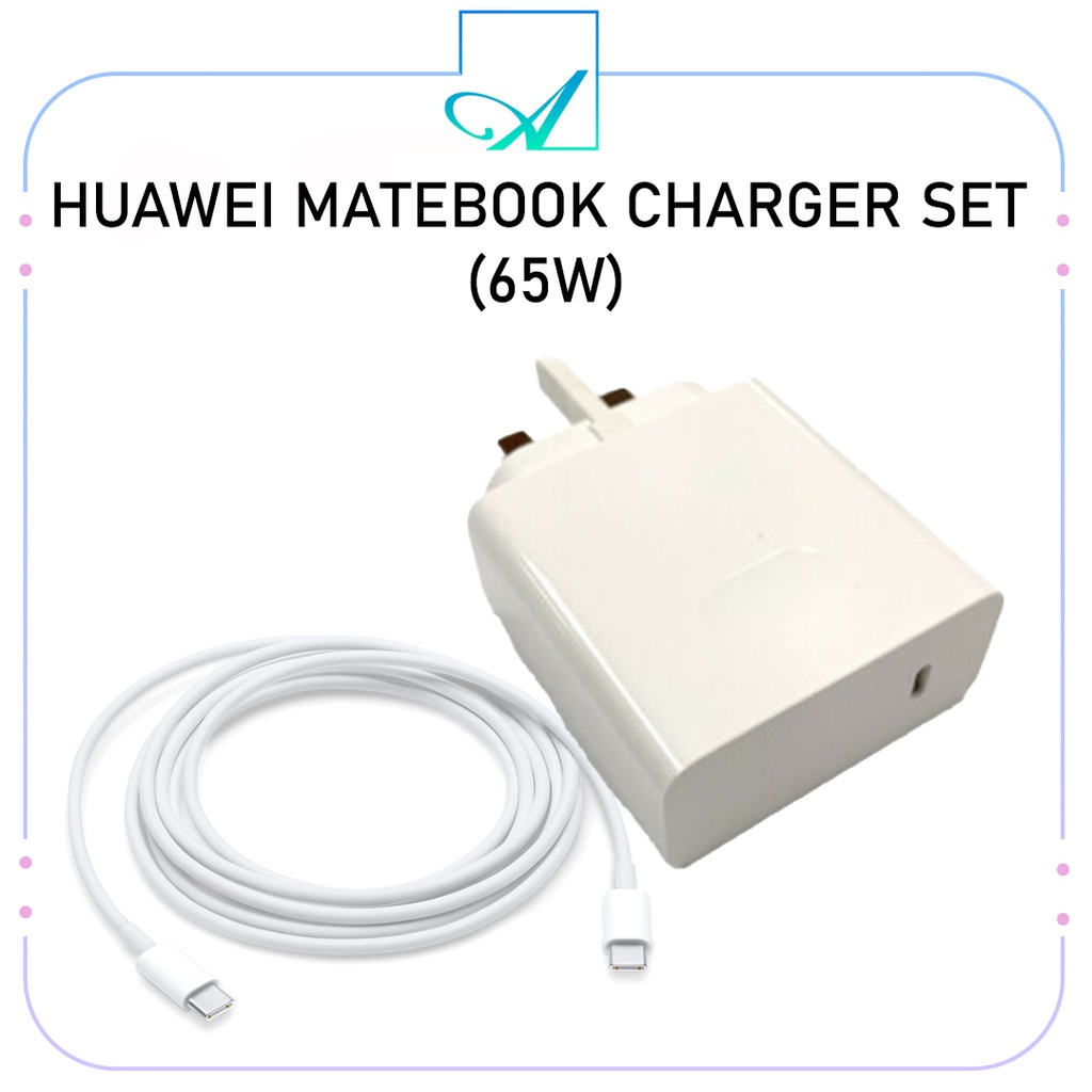 HUAWEI MATEBOOK LATOP 65W Dual USBC CHARGER SET ORIGINAL 6 MONTHS