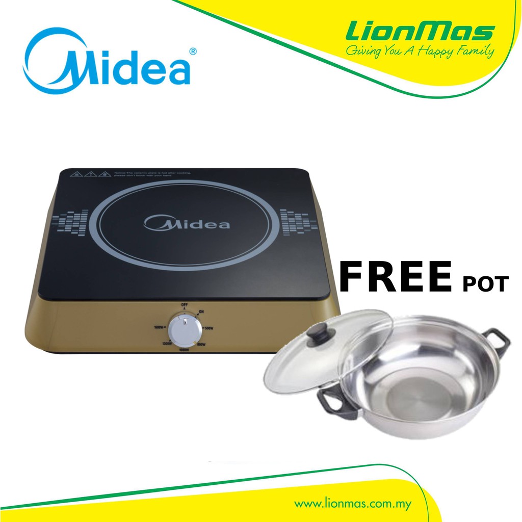 Midea Induction Cooker (1600 W) C16RTY1619 Shopee Malaysia