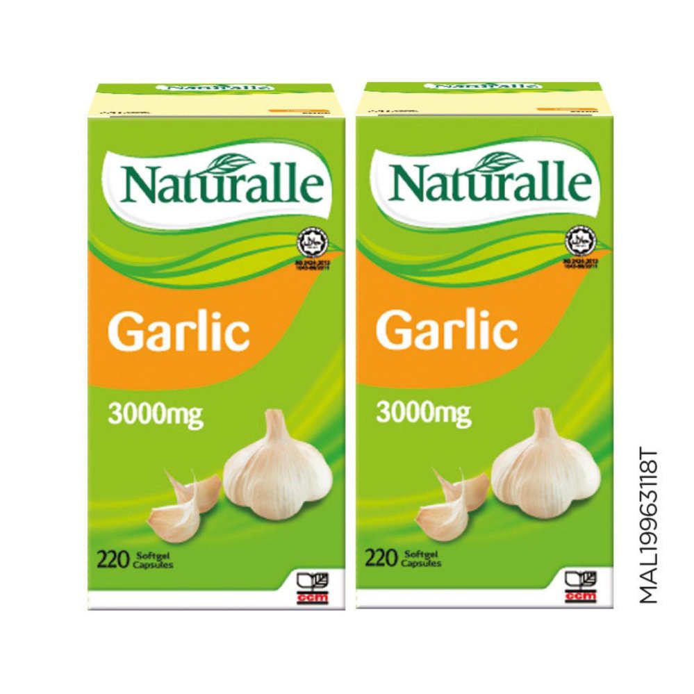 Naturalle Garlic 3000MG 220 capsules X 2 Shopee Malaysia