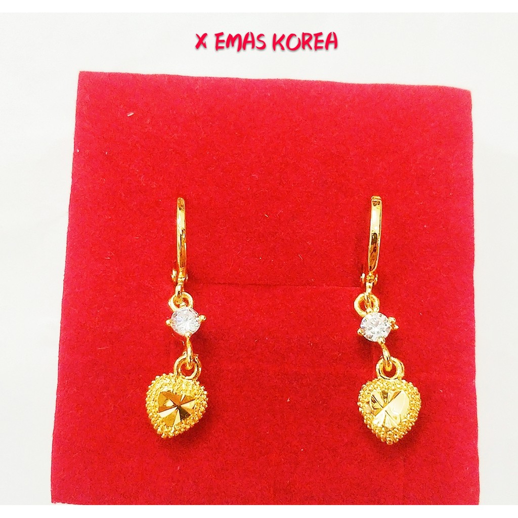 Subang EMAS KOREA Jewellery earring golden plated Shopee Malaysia