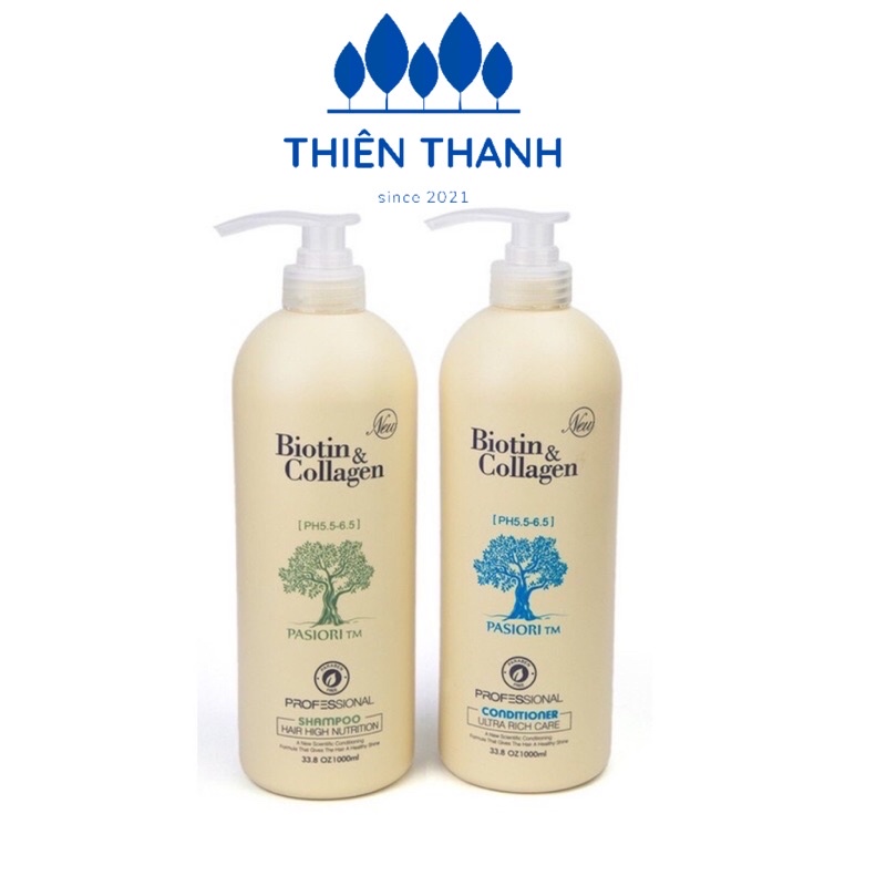 [Genuine] Biotin & Collagen Shampoo & Conditioner Set 500ml Super