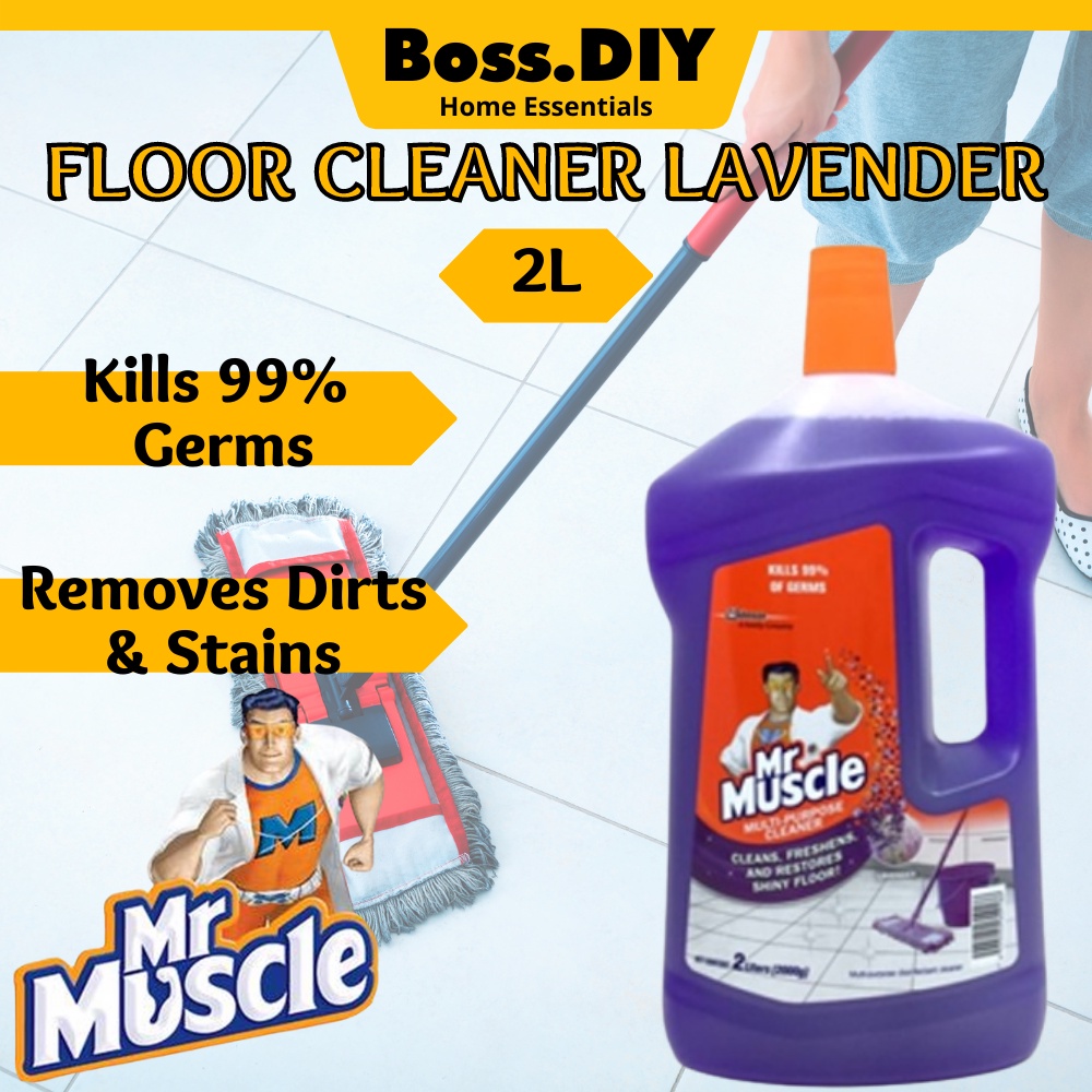Mr Muscle Floor Cleaner Lavender 2L Shopee Malaysia