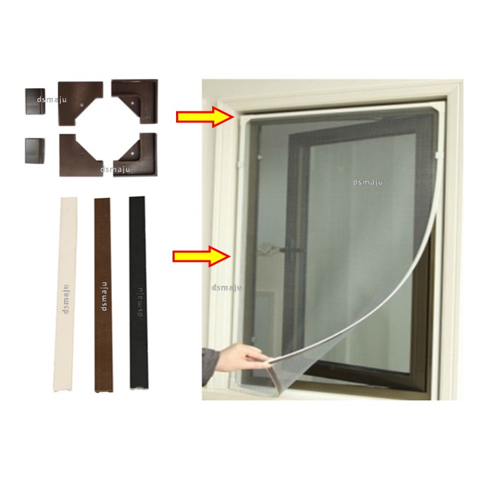 DIY Insect Screen Frame Accessories Mosquito Net PVC Strip PVC Frame