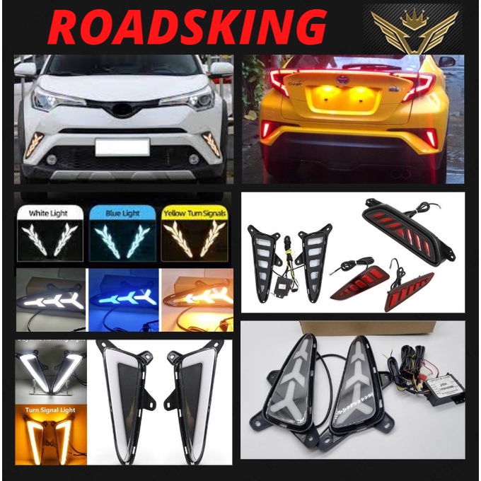 TOYOTA CHR 20172020 REAR BUMPER LIGHT REFLECTOR DAY LIGHT LED Brake