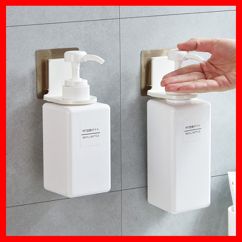 Nonperforated Wall Body Wash Bottle Holder Hand Sanitizer