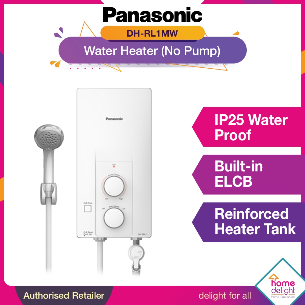 Panasonic Shower Water Heater NonPump ( DH3RL1MW DH3RL1 / DH3MS1MW