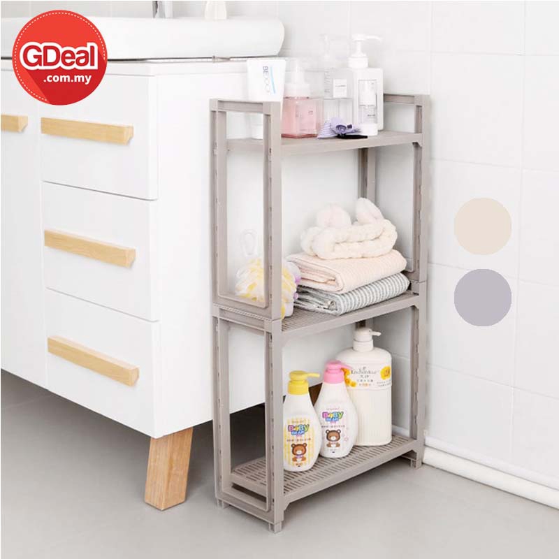 GDeal Multi Layer Waterproof Shower Gel Plastic Shelf Bathroom Storage