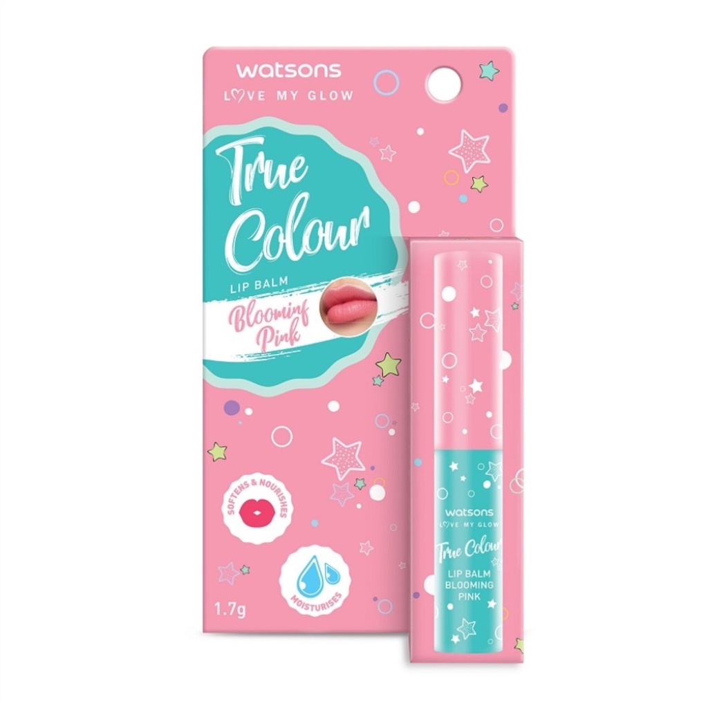 WATSONS True Colour Lip Balm Blooming Pink 1.7G Shopee Malaysia