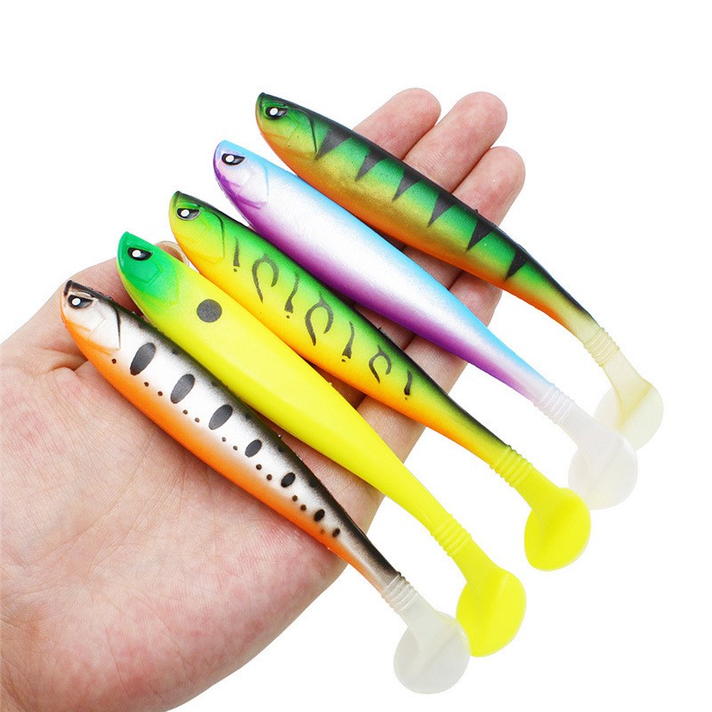 3pcs/lot Soft Fishing Lure 13cm 10g Silicone Bait Shad Worms Bass Pike Minnow Swimbait Rubber