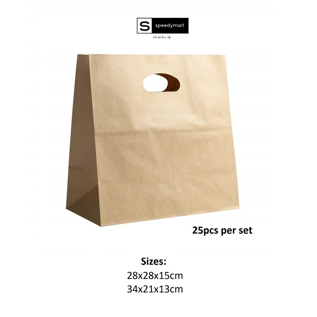 Paper D Bag/ Paper DCut Bag Kraft Brown / Brown Kraft Paper Bag