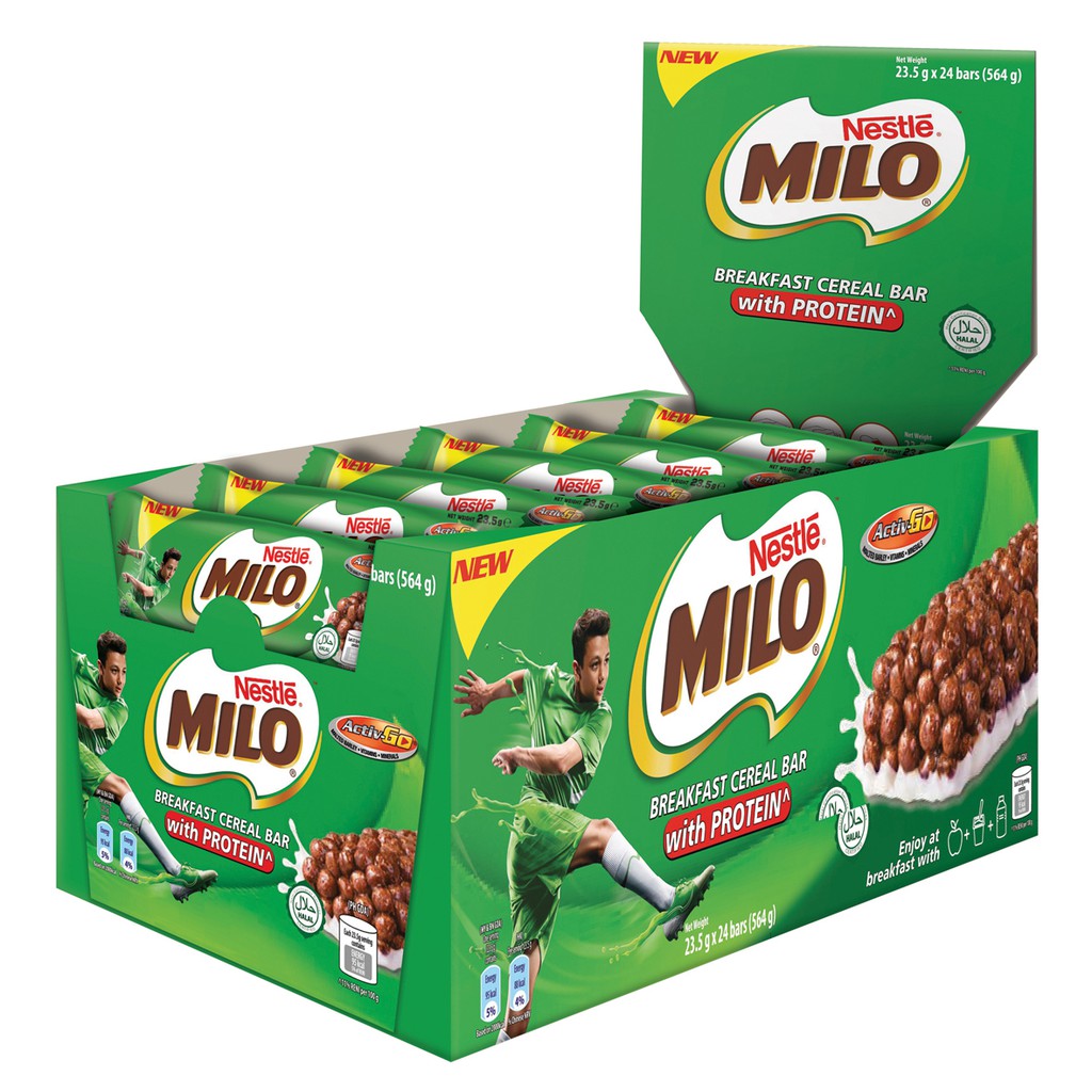 Nestle MILO Breakfast Cereal Bar (23.5g x 24 Bars) Shopee Malaysia