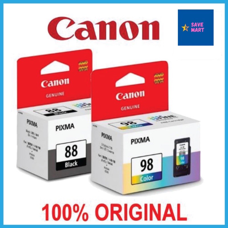 Canon PG88(Black) and CL98(Color) Genuine Ink Cartridge For Canon PIXMA