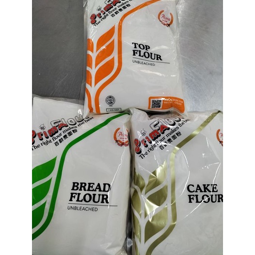 Prima Cake Flour/Top Flour/Bread Flour 1kg Shopee Malaysia