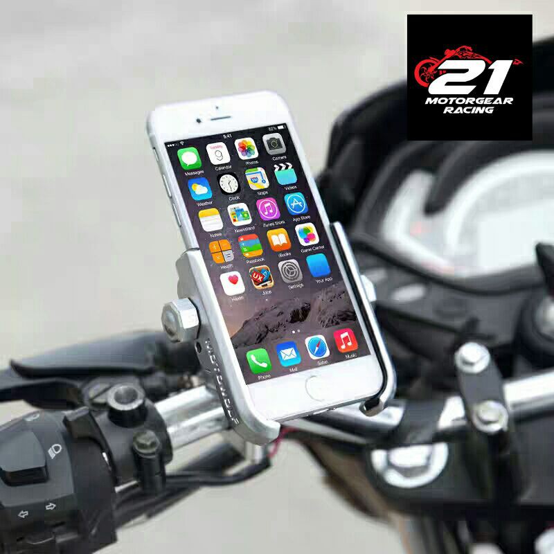 【Ready Stock】Motowolf motorcycle bicycle handphone holder with usb pot
