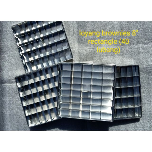 Loyang Brownies 8 inci FREE CUTTER Shopee Malaysia