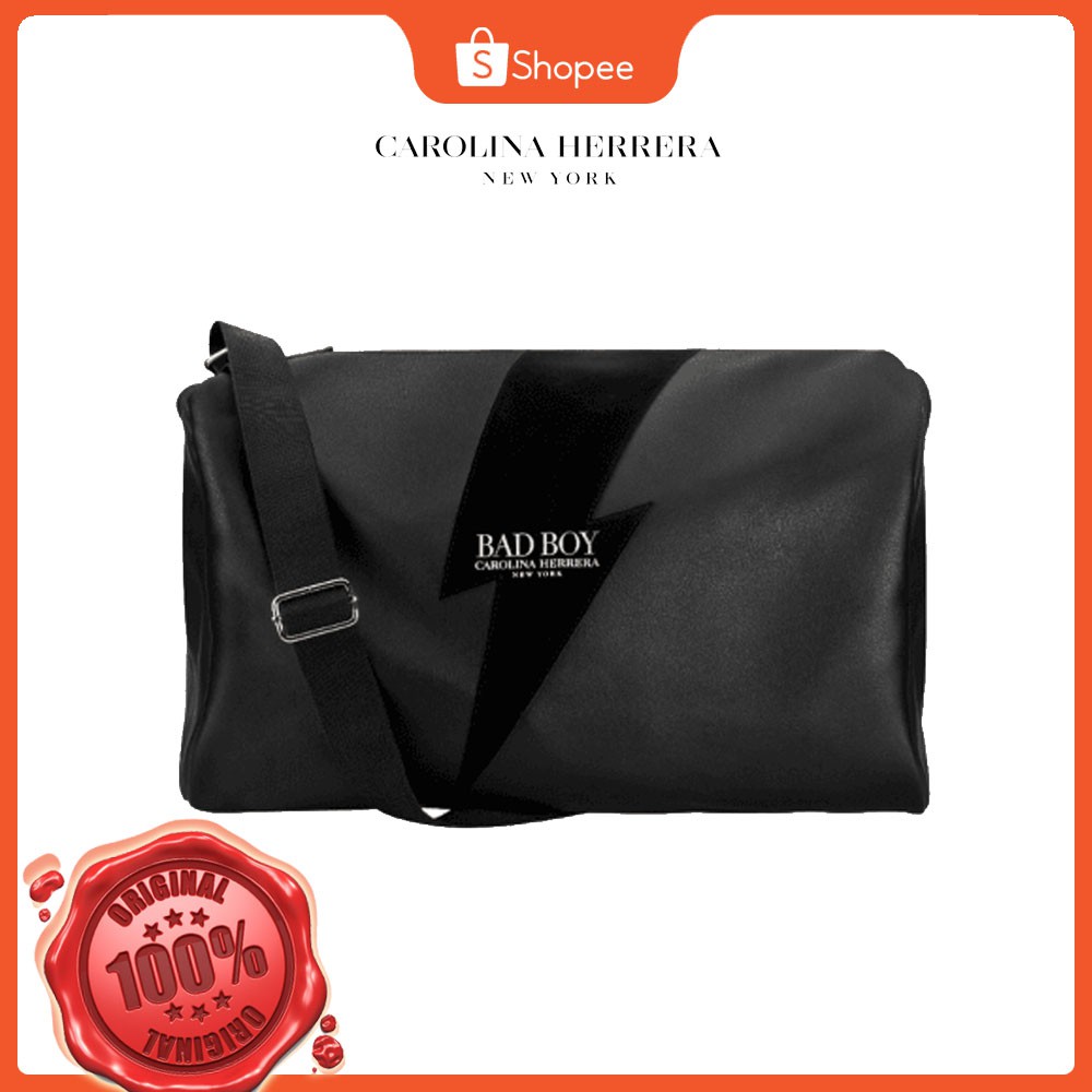 100 ORIGINAL Carolina Herrera Bad Boy Travel Bag/ Weekend Bag Shopee