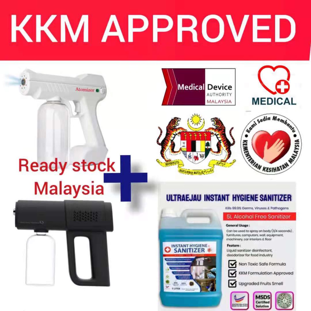 K5 Nano Spray Gun Sanitizer (ready stock/super fast ship) Shopee Malaysia