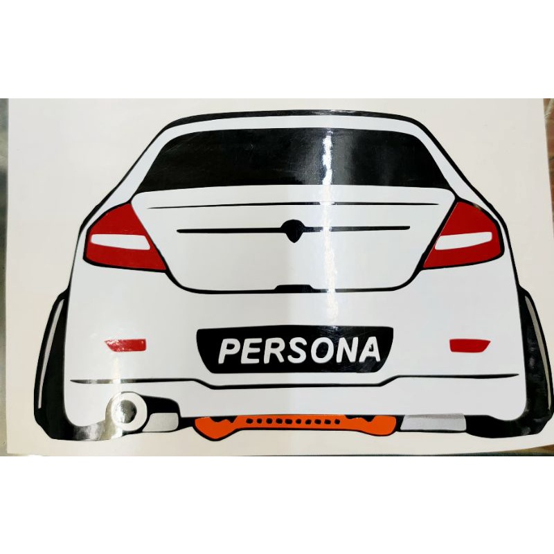 sticker kereta persona