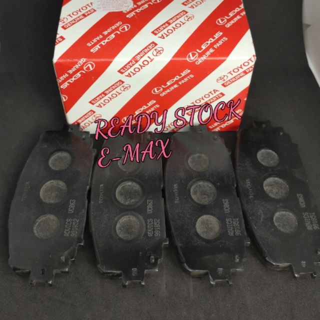 ORIGINAL TOYOTA VIOS NCP93 NCP150 BRAKE WHEEL DISC PAD FRONT / REAR