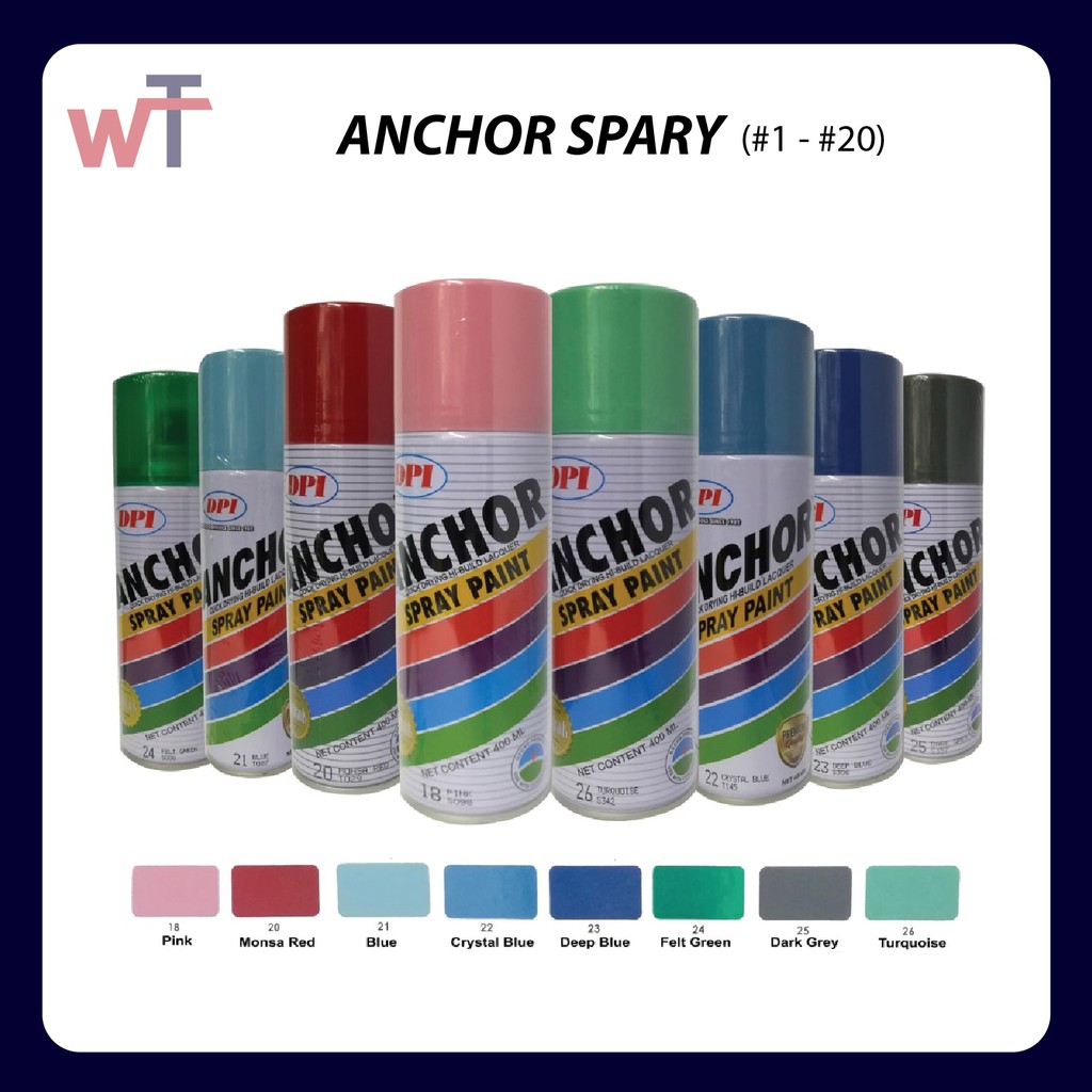 Anchor Quick Fast Dry Spray Paint 400ml (120) Shopee Malaysia