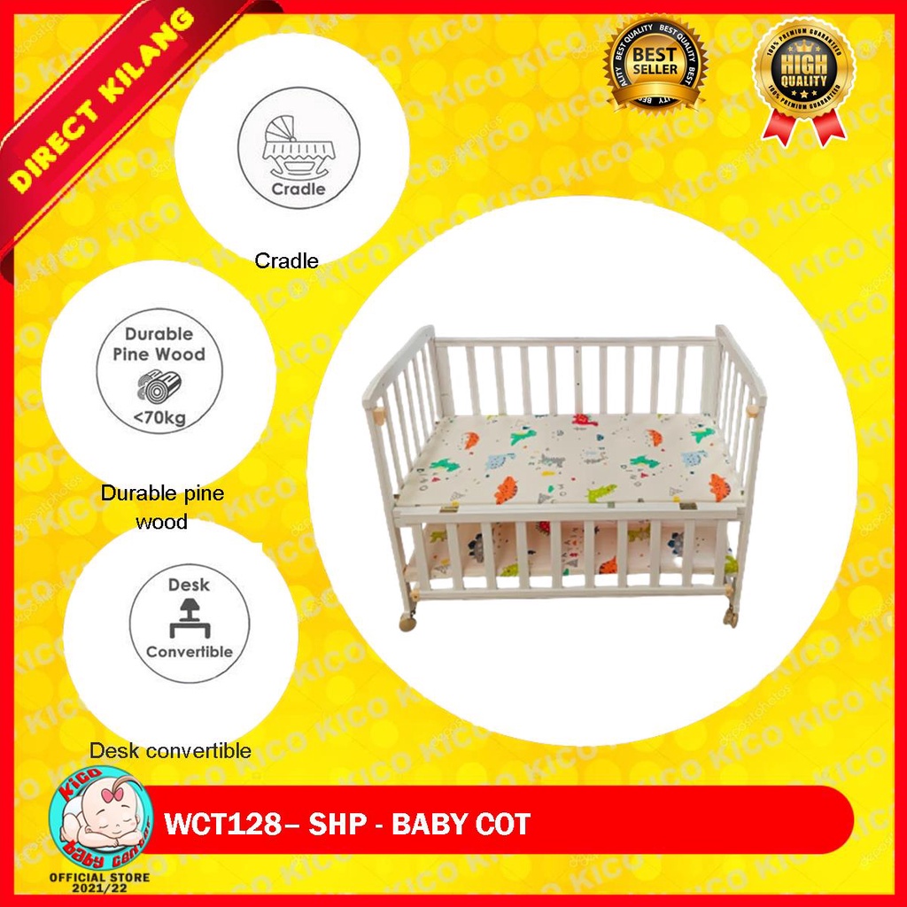 OFFER NEW ITEM BABY COT WCT128 Multi Functional Rocking Cradle Baby