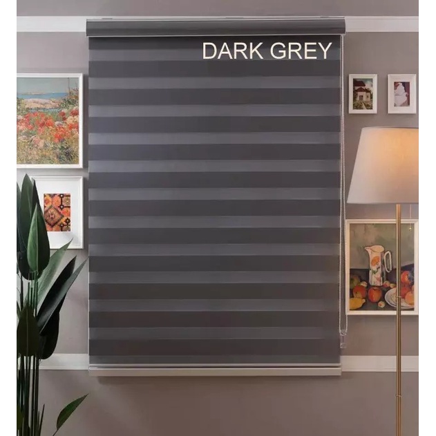 HARGA BORONG Bidai Tingkap Modern Zebra Blinds Blind Curtain