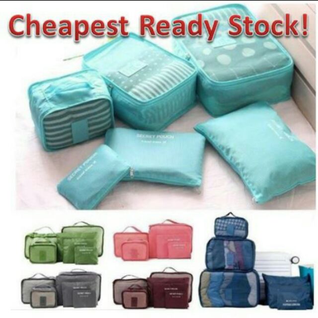 JMALL 6 in 1 ORGANIZER Travel Bag Pouch Packing Cube 6in1 Organizer