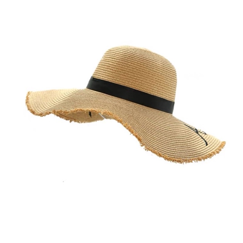 Beach Straw Hat (Brown) Shopee Malaysia
