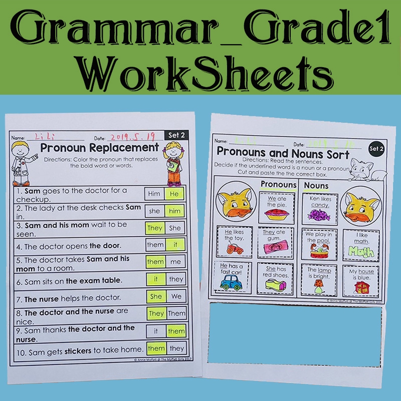 1st Grade Language Arts and Grammar MEGA Bundle Wooksheet