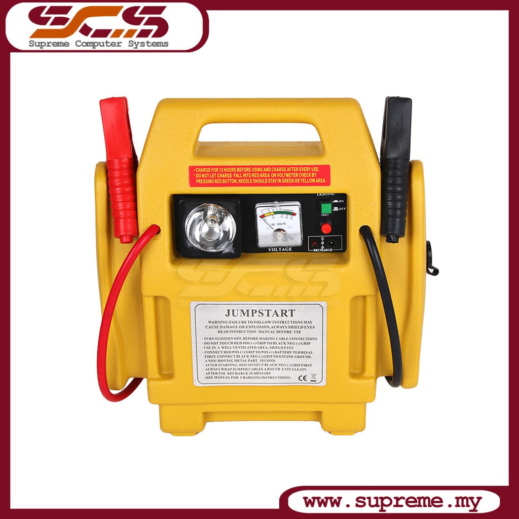 12V PORTABLE CAR JUMP STARTER jump start jumpstart AIR COMPRESSOR