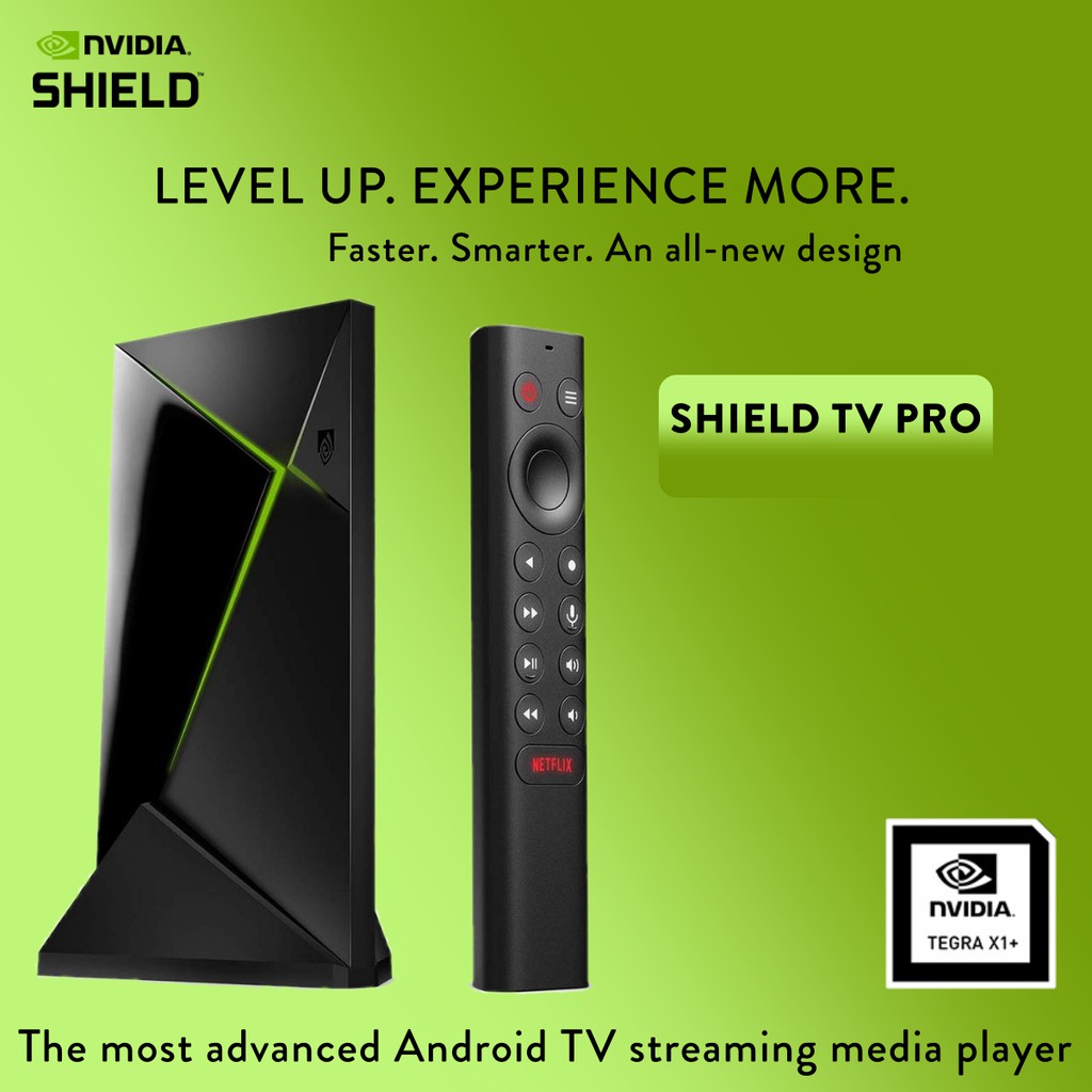 NVIDIA SHIELD Android TV Pro 4K HDR Streaming Media Player; High